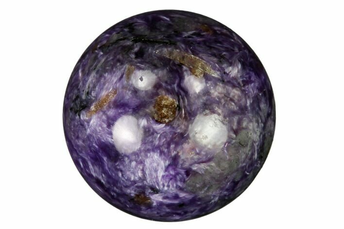 Polished Purple Charoite Sphere - Siberia #164050